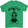 Muay Thai Fighter Mixed Martial Arts MMA Mens T-Shirt Cotton Gildan Irish Green