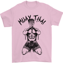 Muay Thai Fighter Mixed Martial Arts MMA Mens T-Shirt Cotton Gildan Light Pink