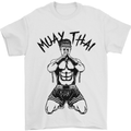 Muay Thai Fighter Mixed Martial Arts MMA Mens T-Shirt Cotton Gildan White