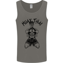 Muay Thai Fighter Mixed Martial Arts MMA Mens Vest Tank Top Charcoal