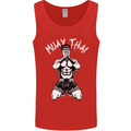 Muay Thai Fighter Mixed Martial Arts MMA Mens Vest Tank Top Red