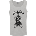 Muay Thai Fighter Mixed Martial Arts MMA Mens Vest Tank Top Sports Grey