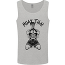 Muay Thai Fighter Mixed Martial Arts MMA Mens Vest Tank Top Sports Grey