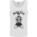 Muay Thai Fighter Mixed Martial Arts MMA Mens Vest Tank Top White