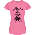 Muay Thai Fighter Mixed Martial Arts MMA Womens Petite Cut T-Shirt Azalea