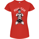 Muay Thai Fighter Mixed Martial Arts MMA Womens Petite Cut T-Shirt Red