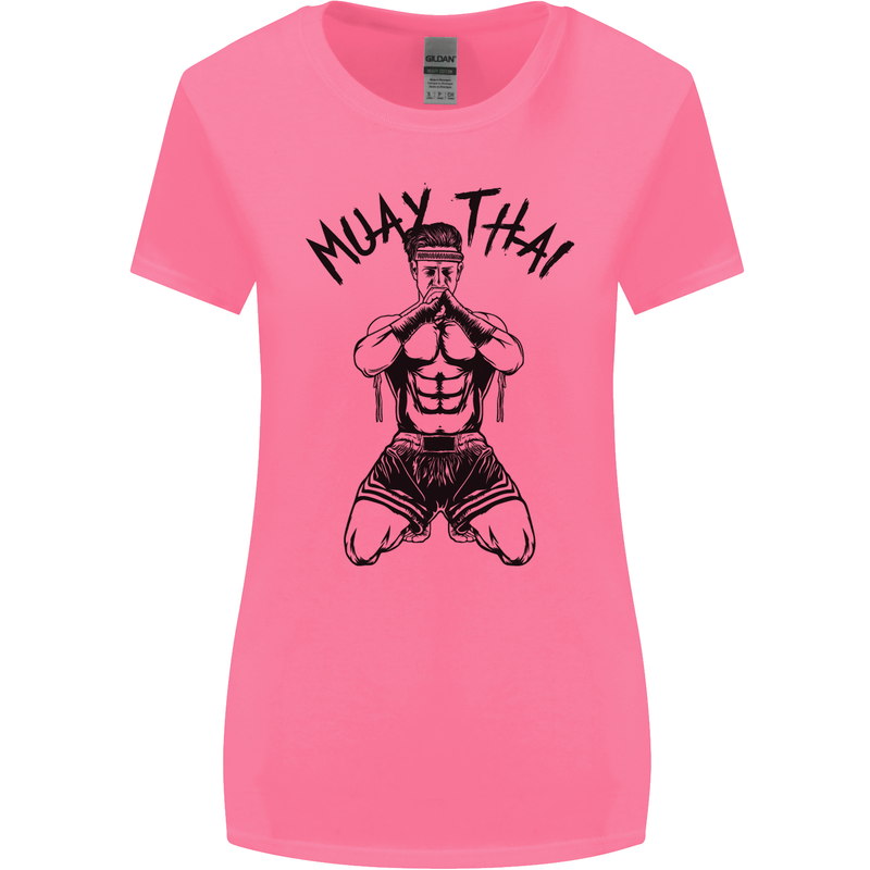 Muay Thai Fighter Mixed Martial Arts MMA Womens Wider Cut T-Shirt Azalea