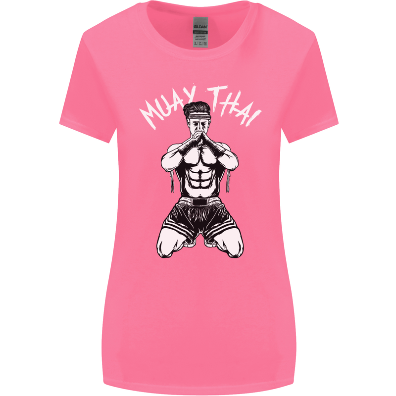Muay Thai Fighter Mixed Martial Arts MMA Womens Wider Cut T-Shirt Azalea