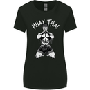 Muay Thai Fighter Mixed Martial Arts MMA Womens Wider Cut T-Shirt Black