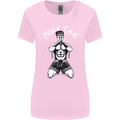 Muay Thai Fighter Mixed Martial Arts MMA Womens Wider Cut T-Shirt Light Pink