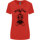 Muay Thai Fighter Mixed Martial Arts MMA Womens Wider Cut T-Shirt Red