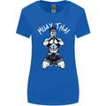 Muay Thai Fighter Mixed Martial Arts MMA Womens Wider Cut T-Shirt Royal Blue