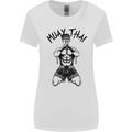 Muay Thai Fighter Mixed Martial Arts MMA Womens Wider Cut T-Shirt White