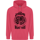Muay Thai Fighter Warrior MMA Martial Arts Childrens Kids Hoodie Heliconia