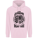 Muay Thai Fighter Warrior MMA Martial Arts Childrens Kids Hoodie Light Pink