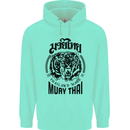 Muay Thai Fighter Warrior MMA Martial Arts Childrens Kids Hoodie Peppermint