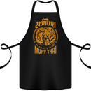 Muay Thai Fighter Warrior MMA Martial Arts Cotton Apron 100% Organic Black