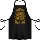 Muay Thai Fighter Warrior MMA Martial Arts Cotton Apron 100% Organic Black