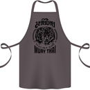 Muay Thai Fighter Warrior MMA Martial Arts Cotton Apron 100% Organic Dark Grey