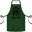 Muay Thai Fighter Warrior MMA Martial Arts Cotton Apron 100% Organic Forest Green