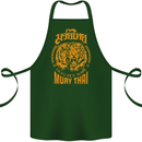 Muay Thai Fighter Warrior MMA Martial Arts Cotton Apron 100% Organic Forest Green