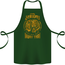 Muay Thai Fighter Warrior MMA Martial Arts Cotton Apron 100% Organic Forest Green