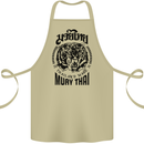 Muay Thai Fighter Warrior MMA Martial Arts Cotton Apron 100% Organic Khaki