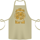 Muay Thai Fighter Warrior MMA Martial Arts Cotton Apron 100% Organic Khaki