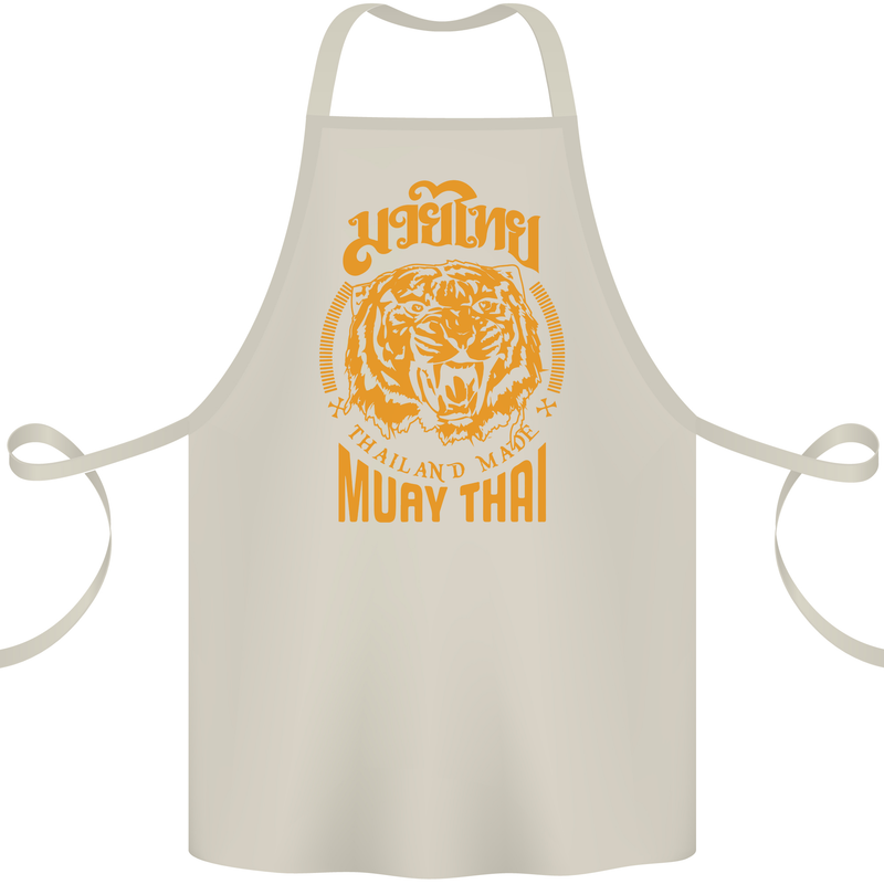 Muay Thai Fighter Warrior MMA Martial Arts Cotton Apron 100% Organic Natural