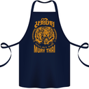Muay Thai Fighter Warrior MMA Martial Arts Cotton Apron 100% Organic Navy Blue
