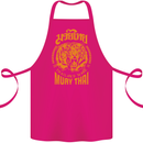 Muay Thai Fighter Warrior MMA Martial Arts Cotton Apron 100% Organic Pink