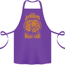 Muay Thai Fighter Warrior MMA Martial Arts Cotton Apron 100% Organic Purple