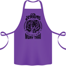 Muay Thai Fighter Warrior MMA Martial Arts Cotton Apron 100% Organic Purple