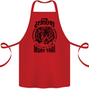 Muay Thai Fighter Warrior MMA Martial Arts Cotton Apron 100% Organic Red
