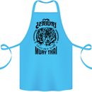 Muay Thai Fighter Warrior MMA Martial Arts Cotton Apron 100% Organic Turquoise