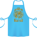 Muay Thai Fighter Warrior MMA Martial Arts Cotton Apron 100% Organic Turquoise