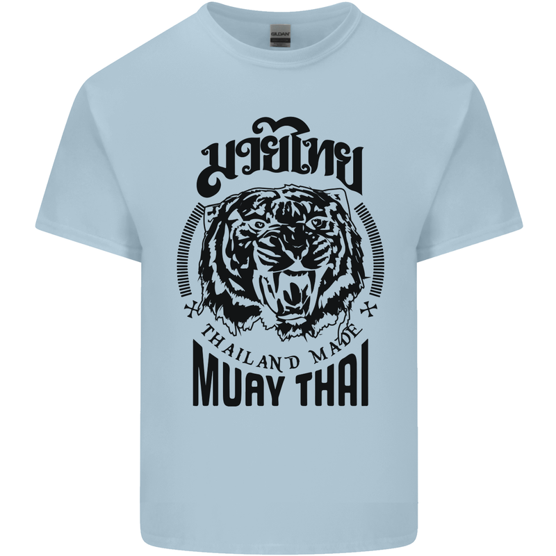Muay Thai Fighter Warrior MMA Martial Arts Kids T-Shirt Childrens Light Blue