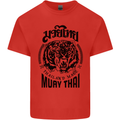 Muay Thai Fighter Warrior MMA Martial Arts Kids T-Shirt Childrens Red