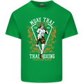 Muay Thai Fighter Warrior MMA Martial Arts Mens Cotton T-Shirt Tee Top Irish Green