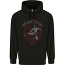 Muay Thai Fighter Warrior MMA Martial Arts Mens Hoodie Black