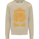 Muay Thai Fighter Warrior MMA Martial Arts Mens Sweatshirt Jumper Sand