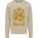 Muay Thai Fighter Warrior MMA Martial Arts Mens Sweatshirt Jumper Sand