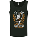 Muay Thai Fighter Warrior MMA Martial Arts Mens Vest Tank Top Black