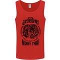 Muay Thai Fighter Warrior MMA Martial Arts Mens Vest Tank Top Red