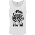 Muay Thai Fighter Warrior MMA Martial Arts Mens Vest Tank Top White