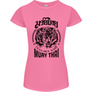 Muay Thai Fighter Warrior MMA Martial Arts Womens Petite Cut T-Shirt Azalea
