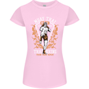 Muay Thai Fighter Warrior MMA Martial Arts Womens Petite Cut T-Shirt Light Pink