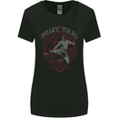 Muay Thai Fighter Warrior MMA Martial Arts Womens Wider Cut T-Shirt Black