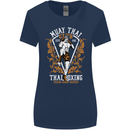 Muay Thai Fighter Warrior MMA Martial Arts Womens Wider Cut T-Shirt Navy Blue