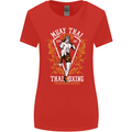 Muay Thai Fighter Warrior MMA Martial Arts Womens Wider Cut T-Shirt Red